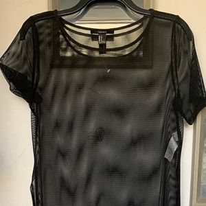 Forever 21 Black Long cover up swimwear